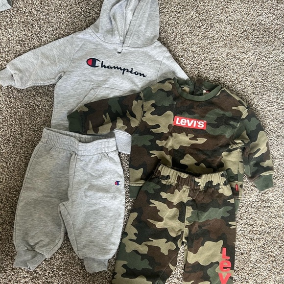 Champion Gray Kids Jogger Set - Picture 1 of 5